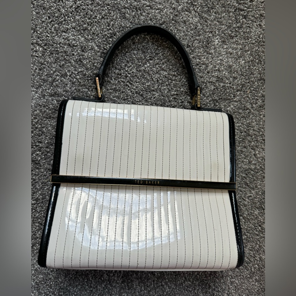 Ted Baker Women's quilted enamel White Bag